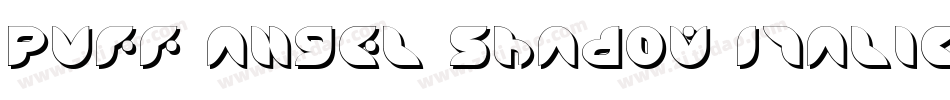 Puff Angel Shadow Italic字体转换